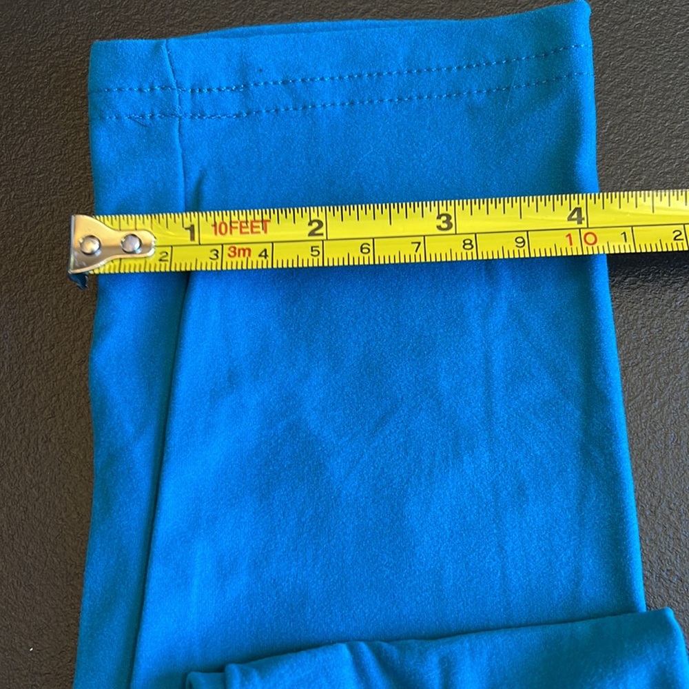 ONE SIZE NEW MIX LEGGINGS.  BLUE/GREEN.  STRETCH. DOUBLE STITCHED - Picture 3 of 7